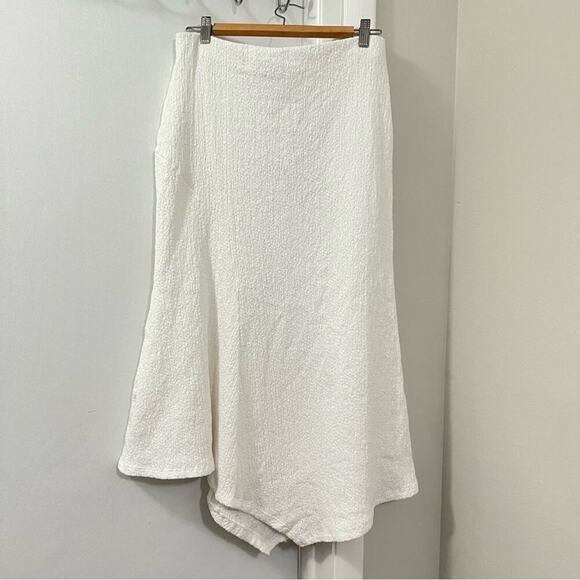 Zara ASYMMETRICAL SKIRT IN RIBBED FABRIC - Picture 14 of 15